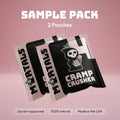 Mortals Cramp Crusher Small Pack with three single-serve natural menstrual cramp relief sachets