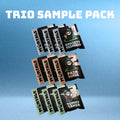Mortals Trio Sample Pack featuring three single-serve sachets of Anxiety Assassin Pain Purge and Tummy Tamer